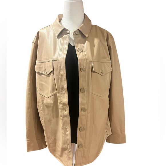 NWT L*Space‎ women's Echo vegan leather jacket size small - Picture 3 of 10